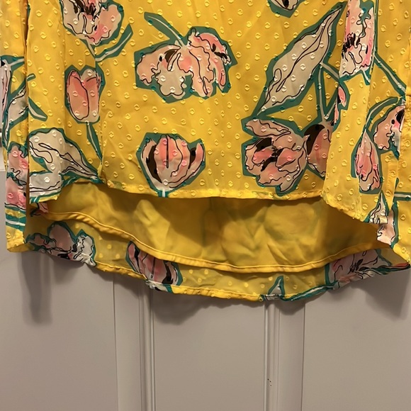 Apt.9 High Low Lined Floral Shirt - Picture 3 of 4